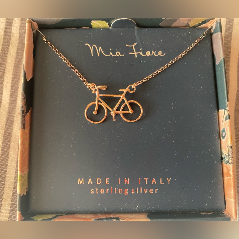 Mia Fiore bicycle necklace